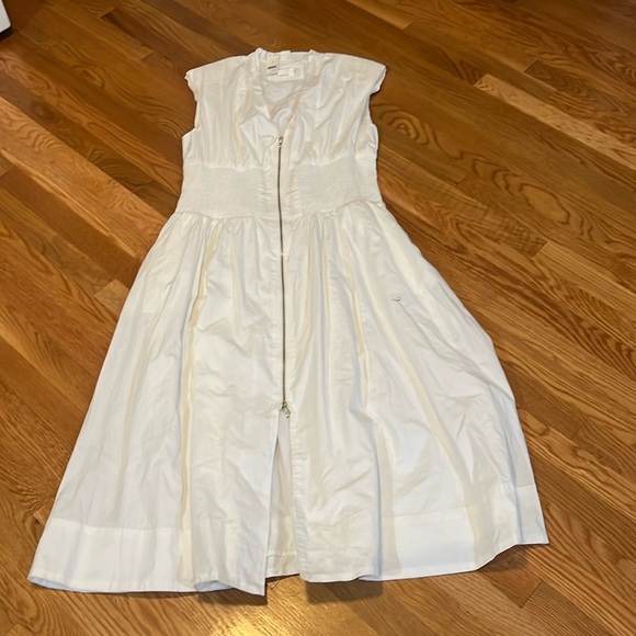 Anthropologie The Tommie Cap-Sleeve Smocked Front-Zip Shirt Dress Size XL NWT - Picture 5 of 13